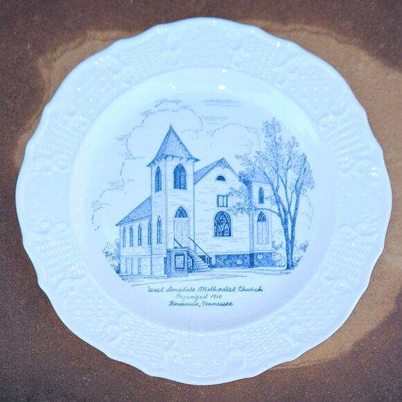 5 For $25 Commemerative Church Founding Plate 1910 - Picture 1 of 6